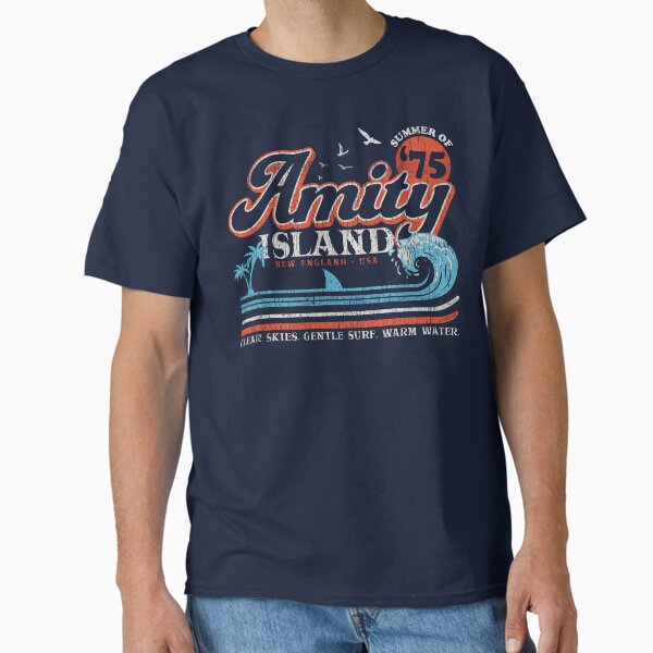 Item preview, Amity Island Retro Worn Out (Universal © UCS LLC) designed and sold by Alema Art.