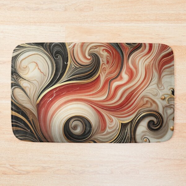 Item preview, Baroque Whirl: Luxurious Marble in Red, Black, and Gold designed and sold by Suzana Djordjevic.