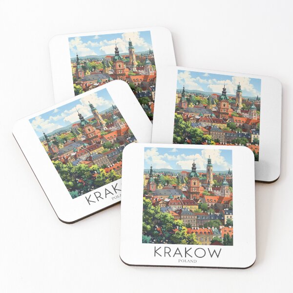 Item preview, A Pop Art Travel Print of Krakow - Poland designed and sold by StudioRedKoala.