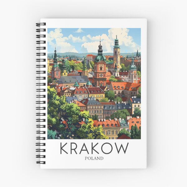 Item preview, A Pop Art Travel Print of Krakow - Poland designed and sold by StudioRedKoala.