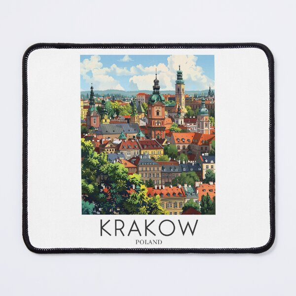 Item preview, A Pop Art Travel Print of Krakow - Poland designed and sold by StudioRedKoala.