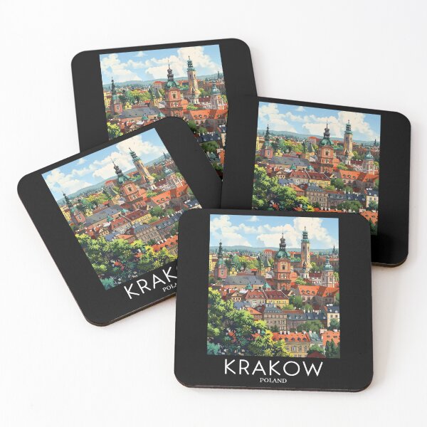 Item preview, A Pop Art Travel Print of Krakow - Poland designed and sold by StudioRedKoala.
