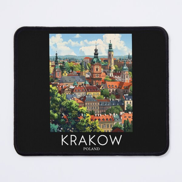 Item preview, A Pop Art Travel Print of Krakow - Poland designed and sold by StudioRedKoala.