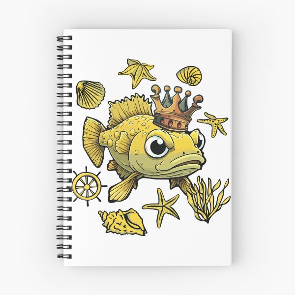 Item preview, Cute Cod Fish Colorful Cartoon for Cod fish Lover Retro Art  designed and sold by DrawHandArt.