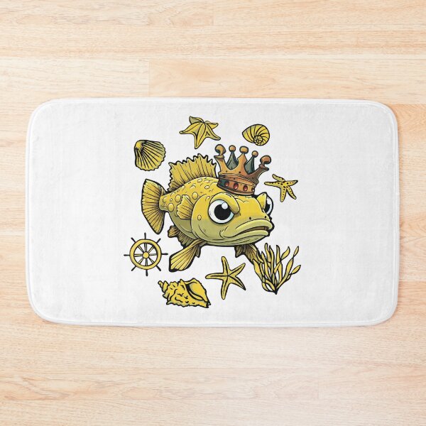 Item preview, Cute Cod Fish Colorful Cartoon for Cod fish Lover Retro Art  designed and sold by DrawHandArt.
