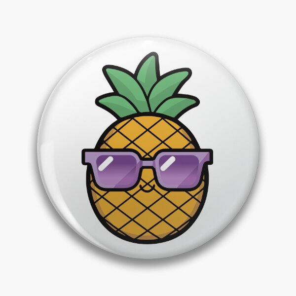 Item preview, cute kawaii style pineapple with sunglasses designed and sold by BeachHouseTO.