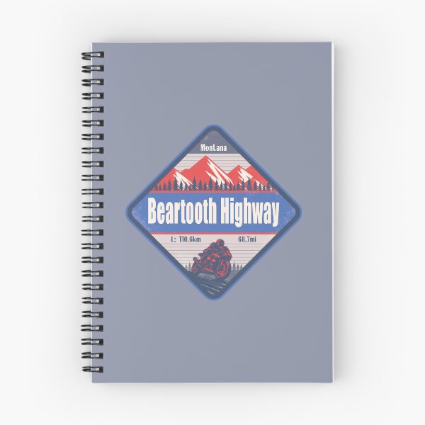 Item preview, Beartooth Highway Montana US Motorcycling Mountain Design designed and sold by CynthiaGraphics.