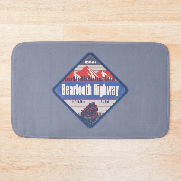 Item preview, Beartooth Highway Montana US Motorcycling Mountain Design designed and sold by CynthiaGraphics.