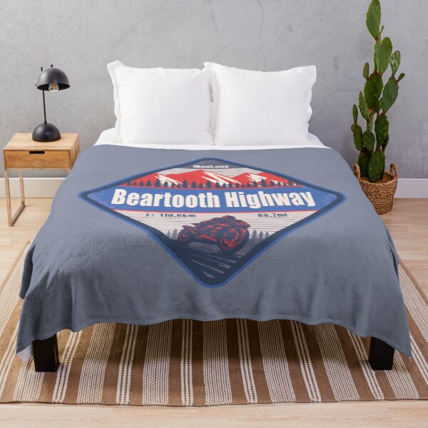 Item preview, Beartooth Highway Montana US Motorcycling Mountain Design designed and sold by CynthiaGraphics.