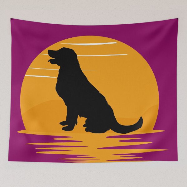 Item preview, The dog's silhouette in sunset designed and sold by MerryCrown.