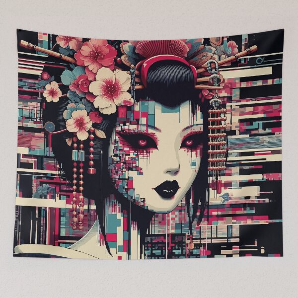 Item preview, Glitch Art Geisha Girl #01 designed and sold by Fregoli 2D.