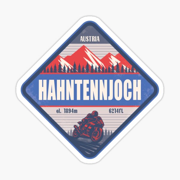 Item preview, Hahntennjoch Austria Motorcycling Mountain Design designed and sold by CynthiaGraphics.