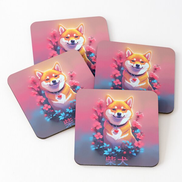 Item preview, Shiba Inu with Cherry Blossoms designed and sold by Eva Nev.