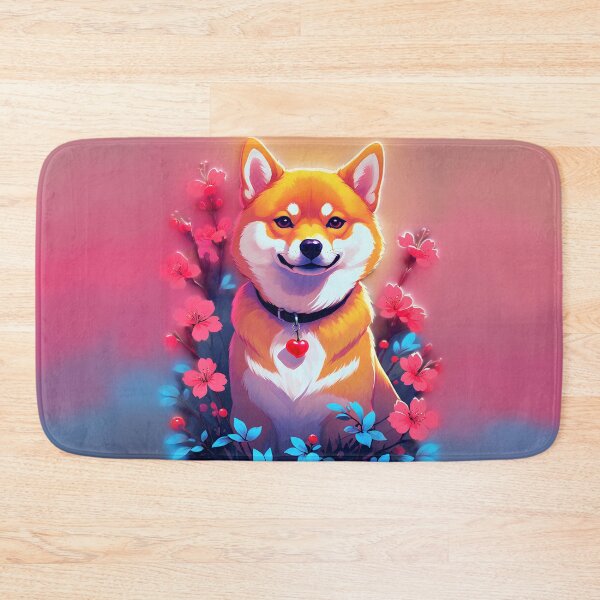Item preview, Shiba Inu with Cherry Blossoms designed and sold by Eva Nev.