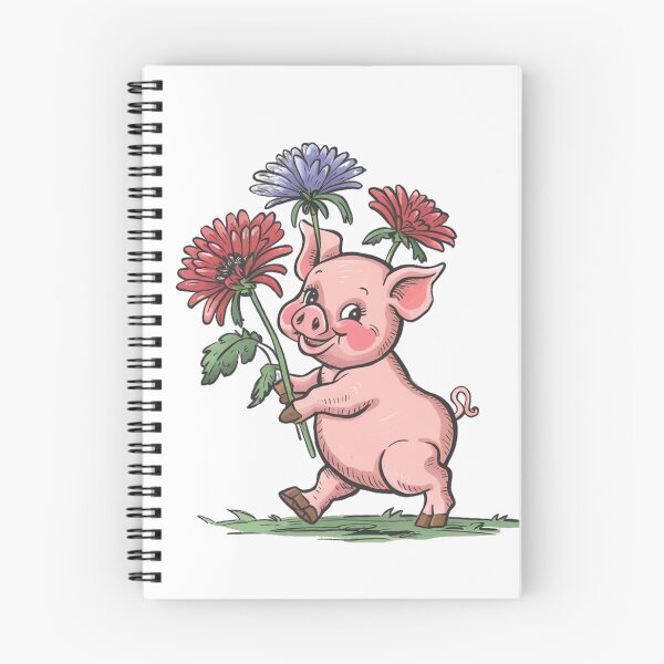 Item preview, Piglet,pig with flowers designed and sold by MagelliShop.