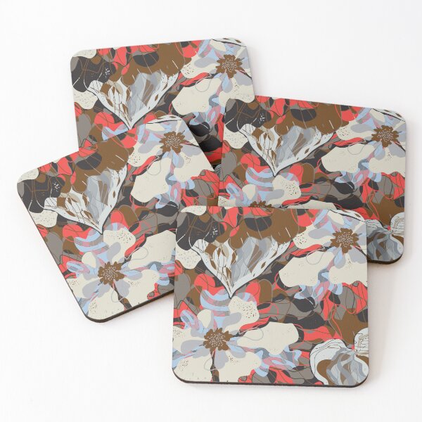 Item preview, Stylized peonies flowers  pattern in Japanese Style designed and sold by NayaChu.