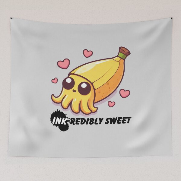 Item preview, Ink-redbly sweet - cute banana squid designed and sold by Funny-Banana.