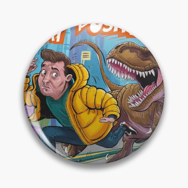 Item preview, Stay Positive Dinosaur designed and sold by DeadSocietyArt.