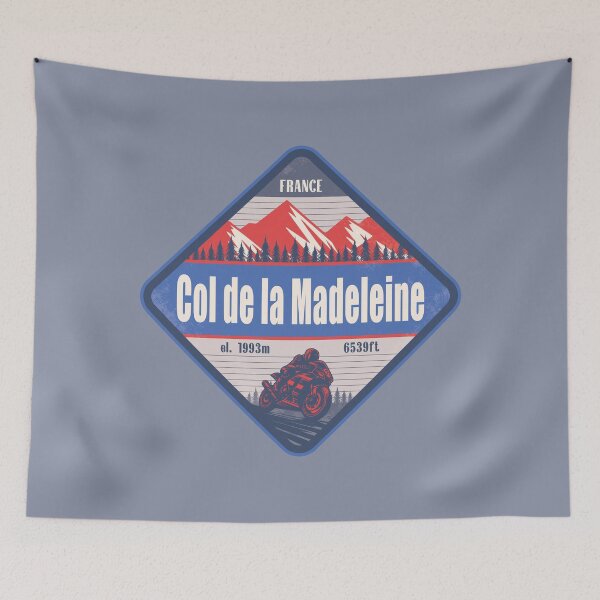 Item preview, Col de la Madeleine France Motorcycling Mountain Design designed and sold by CynthiaGraphics.