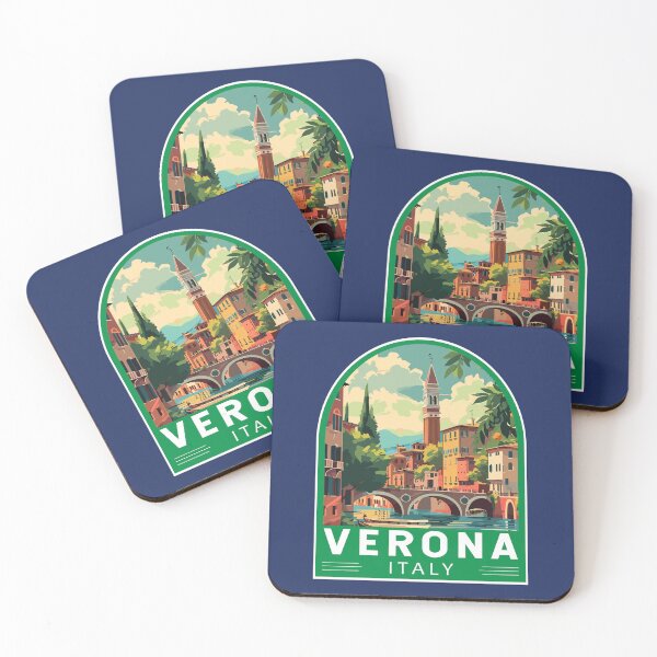 Item preview, Verona Italy Travel Art Emblem designed and sold by KrisSidDesigns.