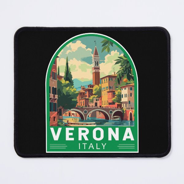 Item preview, Verona Italy Travel Art Emblem designed and sold by KrisSidDesigns.