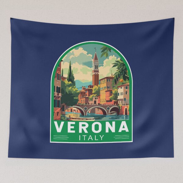Item preview, Verona Italy Travel Art Emblem designed and sold by KrisSidDesigns.