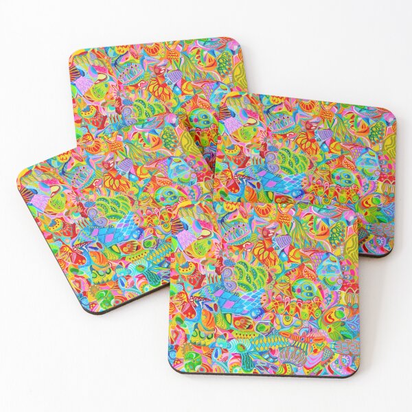 Item preview, 336. Magnet: Extremely Colorful Abstract Art designed and sold by Veera Zukova.