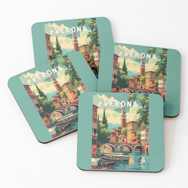 Item preview, Verona Italy Travel Art Vintage designed and sold by KrisSidDesigns.