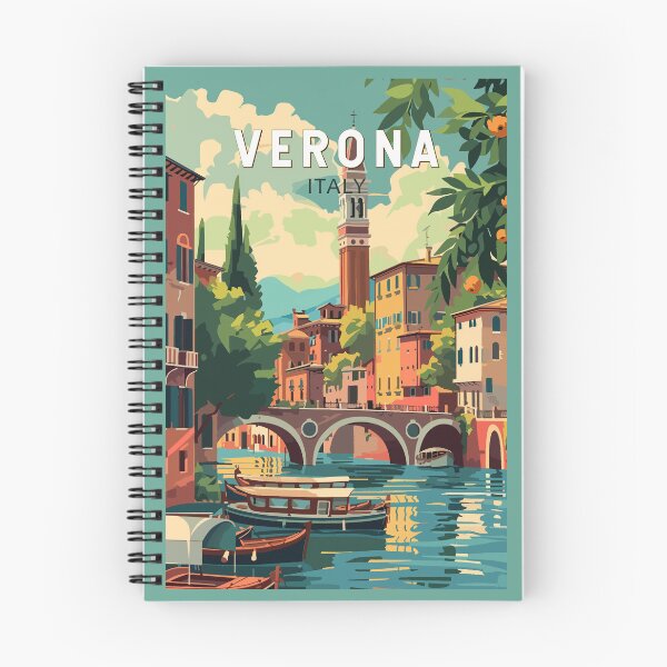 Item preview, Verona Italy Travel Art Vintage designed and sold by KrisSidDesigns.