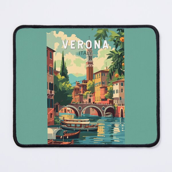 Item preview, Verona Italy Travel Art Vintage designed and sold by KrisSidDesigns.
