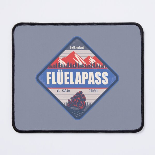 Item preview, Fluela Pass Switzerland Motorcycling Mountain Design designed and sold by CynthiaGraphics.