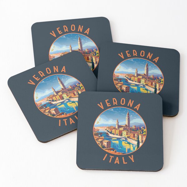 Item preview, Verona Italy Retro Distressed Circle designed and sold by KrisSidDesigns.