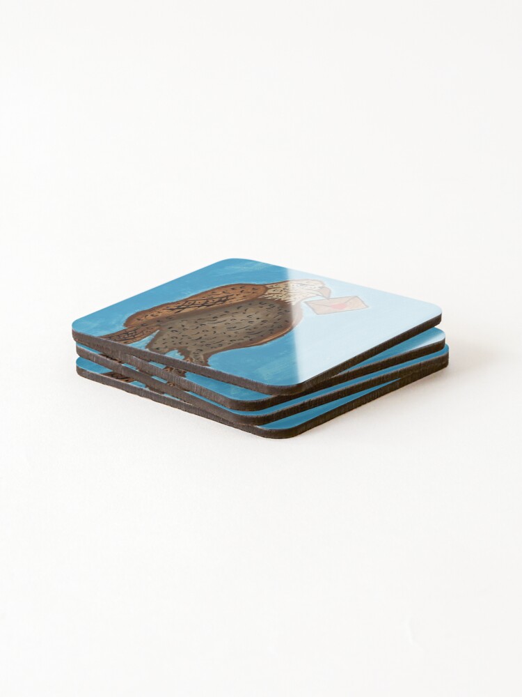 Thumbnail 4 of 5, Coasters (Set of 4), Hawk designed and sold by HopeProject.