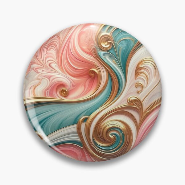 Item preview, Pastel Elegance: Swirling Marble with Golden Touches designed and sold by Suzana Djordjevic.