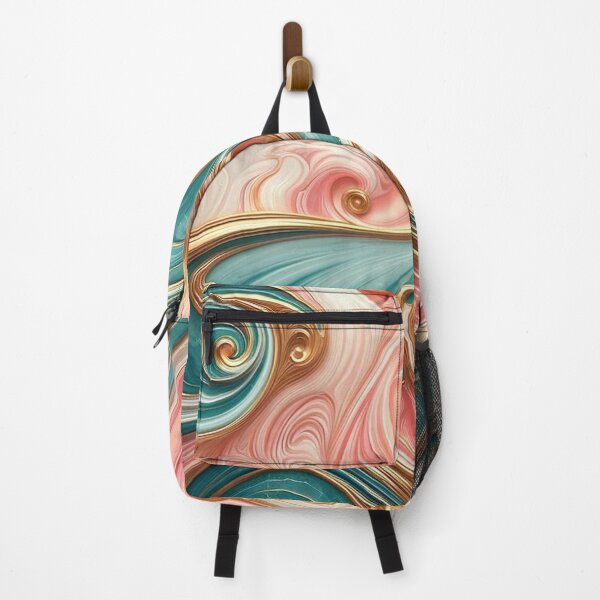 Item preview, Pastel Elegance: Swirling Marble with Golden Touches designed and sold by Suzana Djordjevic.