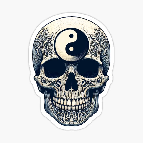 Yin Yang Skull Merch & Gifts for Sale | Redbubble Yin Yang Skull Merch & Gifts for Sale | Redbubble