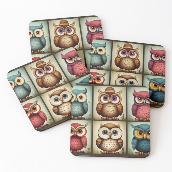 Item preview, Six Whimsical Owls designed and sold by T-shirtMill.