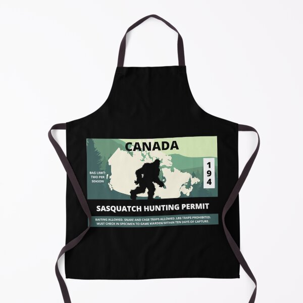 Item preview, Sasquatch Hunting Permit - Canada/ Sasquatch Poster/ Bigfoot Artboard Wall Art designed and sold by The Bored Buffoon.