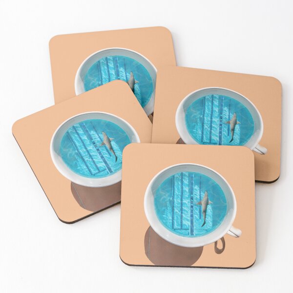 Item preview, Shark infested coffee break  designed and sold by woolcos.