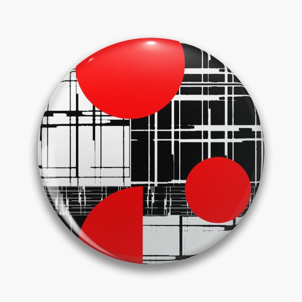 Item preview, Red Black and White Modern Art designed and sold by Sharon Schwalbe.