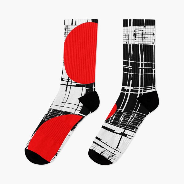 Item preview, Red Black and White Modern Art designed and sold by Sharon Schwalbe.
