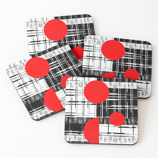 Item preview, Red Black and White Modern Art designed and sold by Sharon Schwalbe.