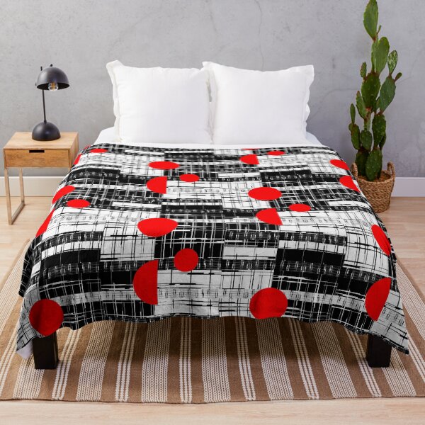Item preview, Red Black and White Modern Art designed and sold by Sharon Schwalbe.