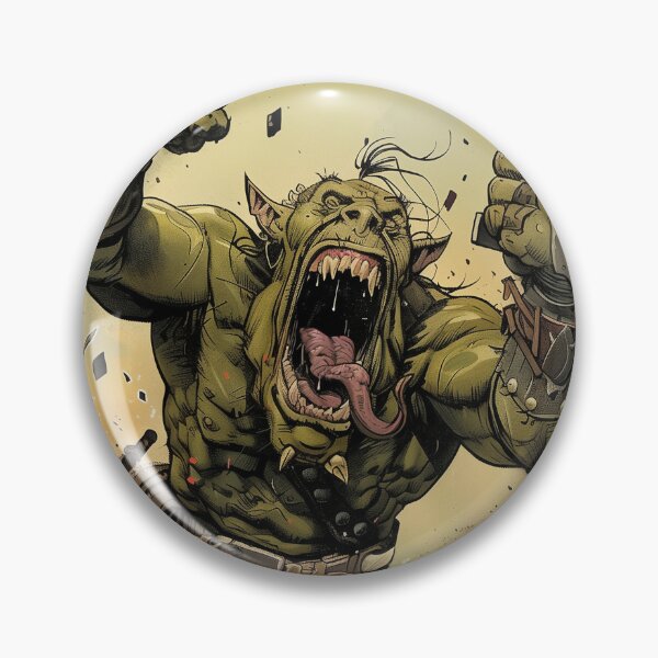 Item preview, WAAAGH! Orc Warband Battle Cry - Fantasy Artwork T-Shirt designed and sold by Juuskus.