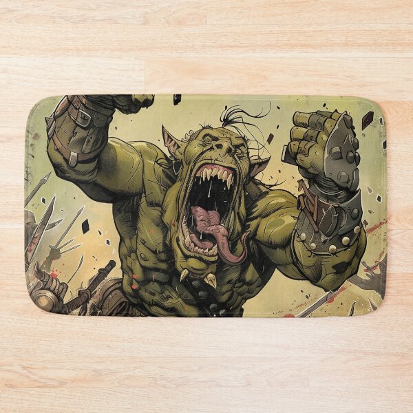 Item preview, WAAAGH! Orc Warband Battle Cry - Fantasy Artwork T-Shirt designed and sold by Juuskus.