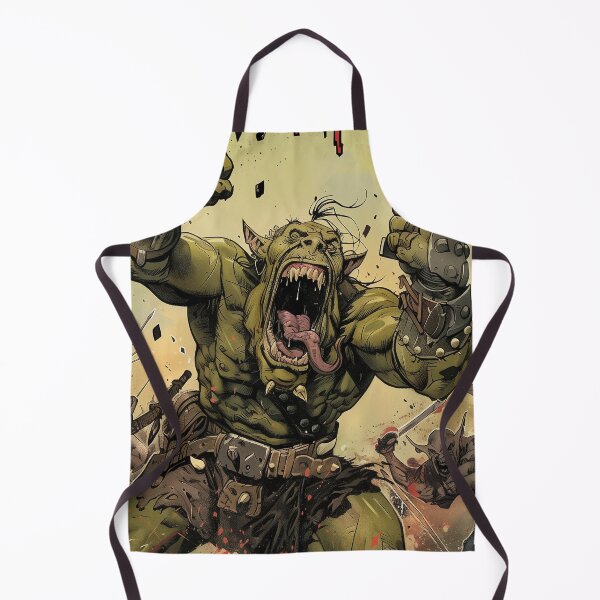 Item preview, WAAAGH! Orc Warband Battle Cry - Fantasy Artwork T-Shirt designed and sold by Juuskus.