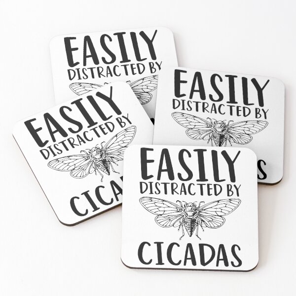 Item preview, Easily Distracted By Cicadas Funny Cicada designed and sold by kamrankhan.
