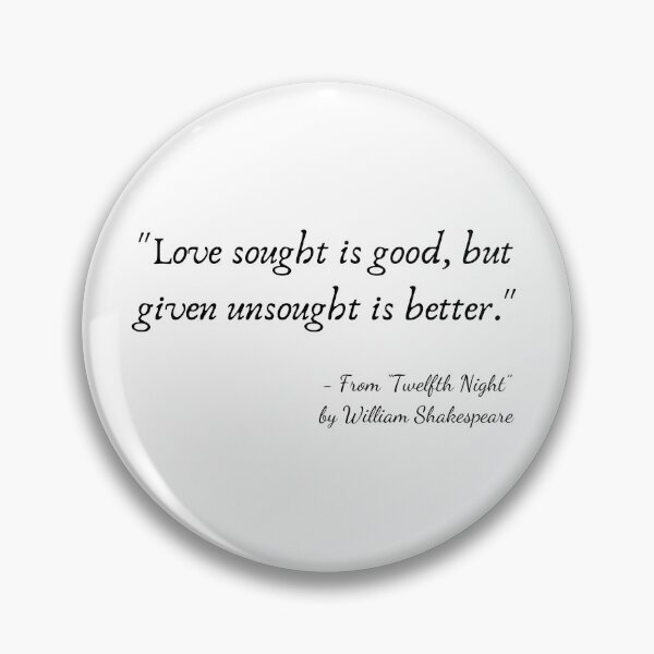 Item preview, Una cita sobre el amor de "Noche de reyes" de William Shakespeare designed and sold by Poemit.