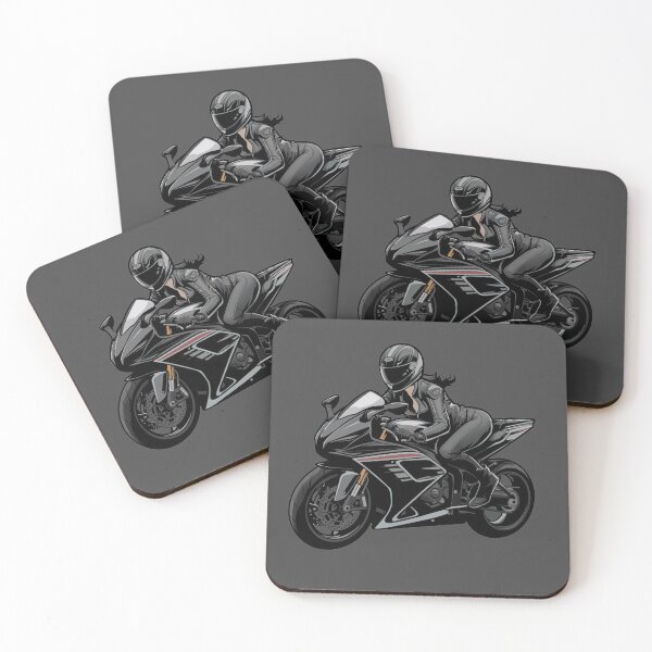 Item preview, Girl on a motobike, Motorcycle Girl, Long Hair, Stunt, Motogirl, Biker girl Automotive Outfit designed and sold by Cr320.