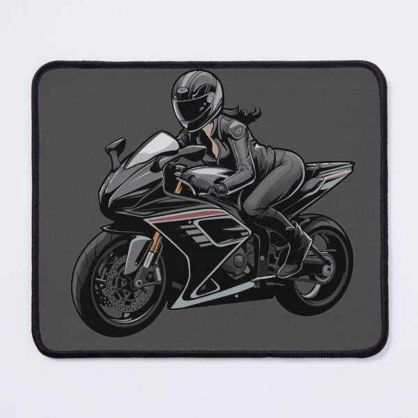 Item preview, Girl on a motobike, Motorcycle Girl, Long Hair, Stunt, Motogirl, Biker girl Automotive Outfit designed and sold by Cr320.